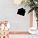 FQRDKT Small Chalkboards Signs Price Tags 10x Wood Ideal Gift Smooth Surface Small Blackboard Table Signs for Daily Event Weddings, 8x7.5x11cm