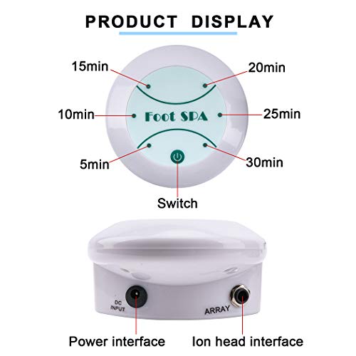 Máquina de baño de pies iónica portátil blanca miniatura 4