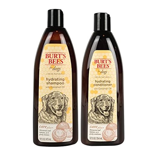 Burt's Bees for Dogs Care Plus+ Hydrating Shampoo and Conditioner with Coconut Oil - Dog Shampoo and Conditioner, Burts Bees Dog Shampoo, Burts Bees for Pets Dog Conditioner, Burts Bees Pet Wash
