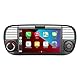 Aphrfamma Doppel-DIN-Autoradio kompatibel mit drahtlosem Carplay Android Auto für FIAT 500 2007-2015-Zoll IPS Bluetooth/FM/AM Radio/USB/EQ (Schwarz)