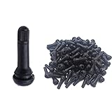 100Pcs TR414 Snap-In Rubber Tire Valve Stem for Tubeless 11.5mm Rim Holes