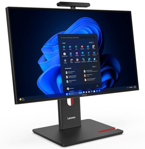 Image of Lenovo ThinkCentre M90a Gen 6 All-in-One with 27″ QHD (2560x1440) 120Hz Non-Touch Display, Intel Core Ultra 7 265 vPro Processor, 64GB DDR5-5600MT, 1TB SSD, Wi-Fi 7, UltraFlex Stand, Windows 11 Pro