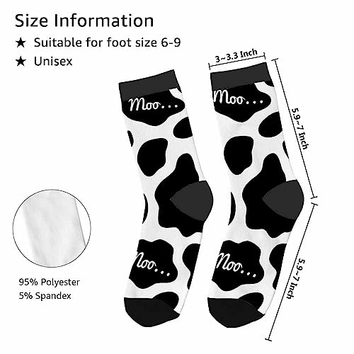 Image of Red Striped Crew Socks for Woman Size 6-8 Christmas Tree Moose Snowflake Dots Lines Girls Socks