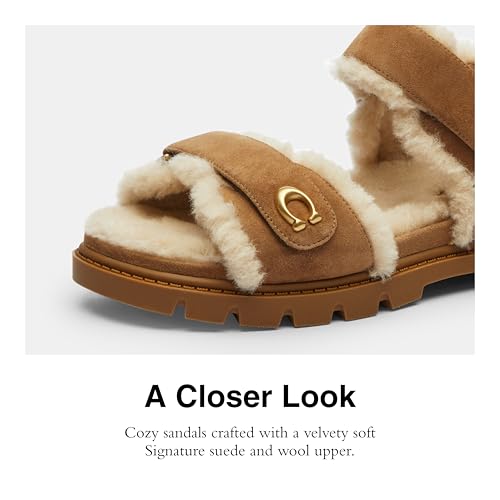 Image of Coach Women's Brynn Leather Sandal