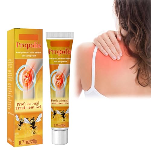 Genérico Bée vénom Crema de alivio articular 20G Gel de tratamiento de rodilla de propóleos Crema para calmante de articulación y músculo Alivio del dolor Gel para atrás Cuello Hombro Manos Pies (1)