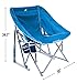 GCI Outdoor Pod Rocker Beach Chair | Collapsible Folding Rocking Chair with Drink Holder & Portable Carry Bag — Saybrook Blue