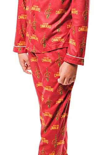 Image of Ultra Game Youth NBA Official 2-Piece Super Soft Button Down Pajamas Set