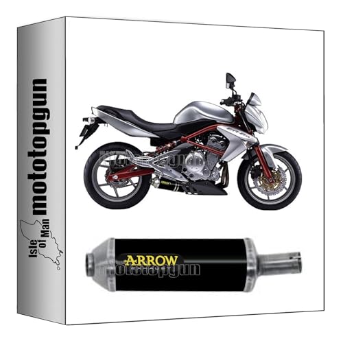 Silencioso Arrow Maxi Race-Tech negro para rutas y ciudad con tu Kawasaki ER-6N 2005-2011