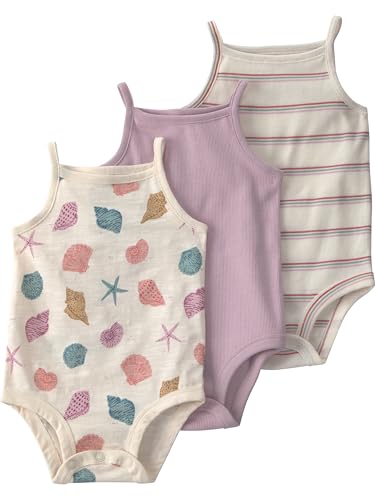 Image of little planet by carter's Unisex Baby 3-pack Short Sleeve Bodysuits Made With Organic Cotton