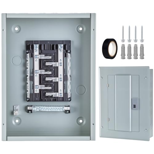 Circuit Breaker Panels 12 Space 125 Amp 120V/240V Circuit Breaker Box with Main Lug Steel Enclosure for Sub Panel Applications Indoor Load Center