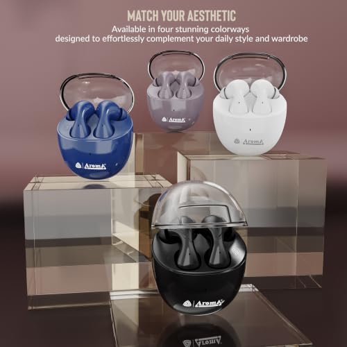 Image of AROMA TWS23 Upto 50Hr Playtime*, Dual Paring, BT V5.3, Fast Charging, Heavy Bass Bluetooth