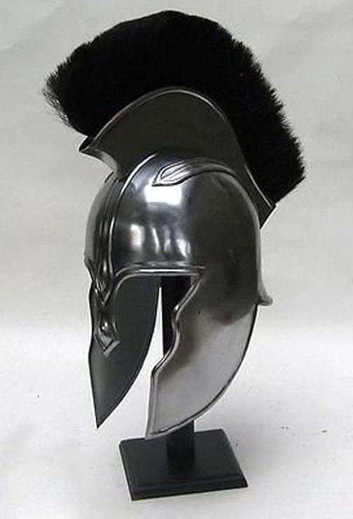 Elmo medievale di d'Achille Armatura Casco Cavaliere Crociato Spartano ~ Armatura Greca Armatura Spartan Costume Film Casco ~ Articoli Regalo