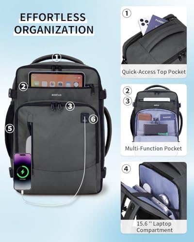 Image of ECOHUB Travel Backpack Airline Approved Under Seat Personal Item Bag
