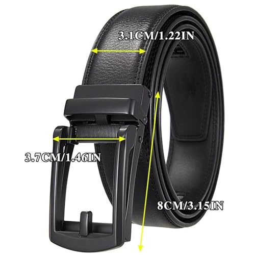 Men's real leather belt, two-layer cowhide, business fake, needle buckle belt2