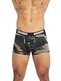 Brandit Boxershort Logo, 2er Pack, Woodland und darkcamo, Größe L