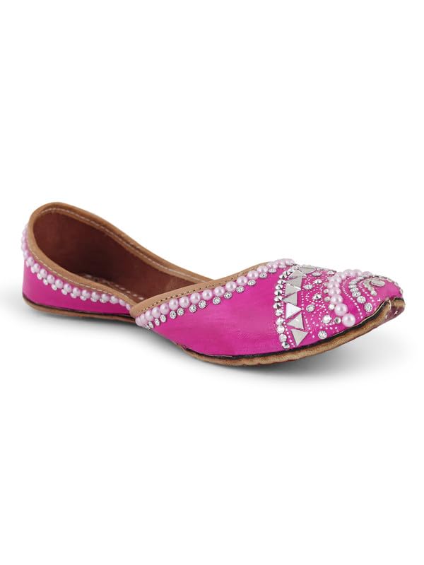 Adaa Pink Jutti for Women | Punjabi mojaris-image-32