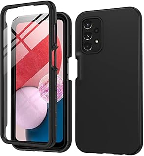 punbor for Samsung Galaxy A13 4G Case: TPU Silicone 360 Drop Protection Shockproof Mobile Phone Cover Tough Bumper Cases (Black)