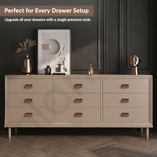 Image of Plantex Drawer Kadi /3 Inch Chest Handle for Drawer /Rectangular Cabinet Kadi /Pull-Push Kadi for Home /Office Drawer - Pack of 1 (DTK-295, Rose Gold)