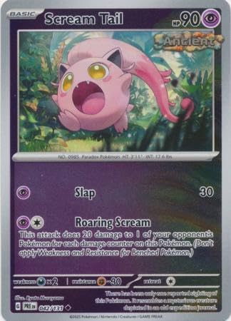 Pokemon - Scream Tail 042/131 Prismatic Evolutions – Reverse Foil Single Card