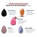 AOA Studio Beauty Makeup Sponge Blender Multiple Combo Set for Gift Makeup Blender Latex Free and High Definition set of 5 For Powder Cream and Liquid