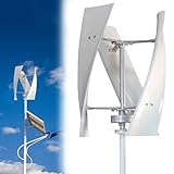 【Estable y silencioso】Con rodamientos dobles, el ventilador se mueve con mayor estabilidad. Reduce las vibraciones y el ruido. Además, gracias a su diseño compacto, tiene la velocidad de viento inicial más baja y una mayor área de barlovento, lo que le permite generar electricidad a velocidades de viento más bajas. La estructura de doble rodamiento garantiza un funcionamiento estable y una amplia área de barlovento, lo que permite generar electricidad a bajas velocidades de viento y ah