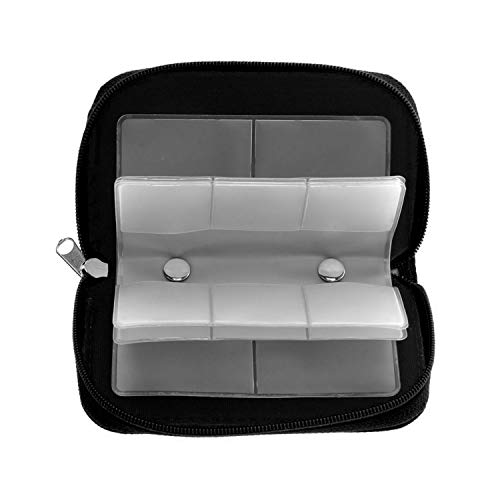 Image of ELV Portable Memory Card Storage Wallet Protective 22 Slots SD Card Carrying Case, Durable, Compact, Travel-Friendly, Organize and Protect Your SD, TF, MicroSD Cards | Ideal for Photographers