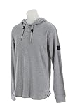 Southpole Men's Thermal Basic with Hooded Henley Neck and Zipper Details