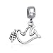 World Peace Olive Branch Open Dove Love Bird Dangle Charm Bead Pour Femmes Adolescent .925 Sterling Silver Fits European Bracelet