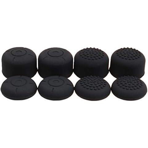 Pandaren® Thumb Grip thumbstick 8 units Professional Sets pack (black) for Nintendo Switch / NX/ NS controller Cover