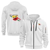 Felpa con cappuccio in pile da uomo for DAF, giacca con cappuccio primaverile-autunnale, calda felpa con cappuccio a maniche lunghe, felpe con cerniera, giacche con cappuccio casual unisex(I,3XL)