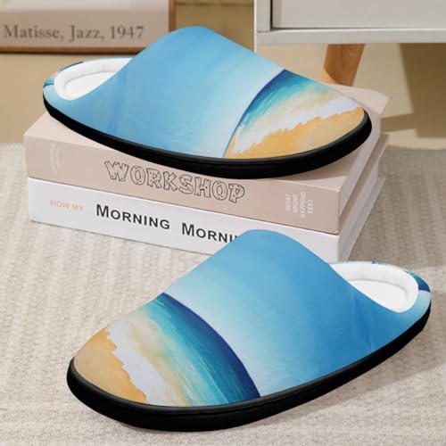 Chaussons antidérapants en coton avec mousse à mémoire de forme