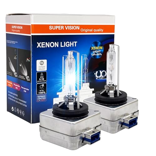 SOCAL-LED LIGHTING D8S 35W Xenon HID Headlight Bulbs - 10000K Deep Blue - 66548 66549 12411C1 OEM High Low Beam Direct Replacement - Pack of 2