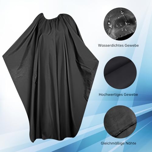 IKKAB Friseurschere Set 15-teilig, 6.7 Zoll Haarschneideschere & Effilierschere Profi für Damen, Herren, Kinder, Inkl. Schere Haare Schneiden, Bartscherschere, Frisörumhang & Zubehör