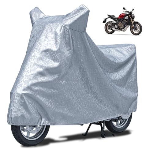 Image of FABTEC Waterproof Bike Body Cover Compatible with Honda Cb 650 R, A3 (Silver)