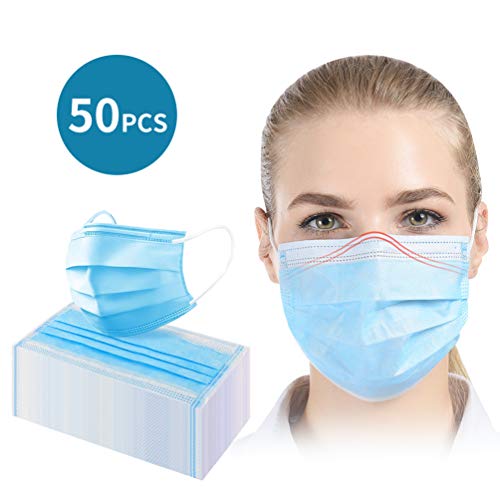 50Pcs Tamaño de Cara Libre desechable Azul