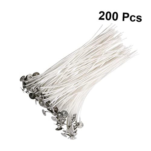 Set de 200 pabilos para velas de algodón cera 9cm miniatura 7