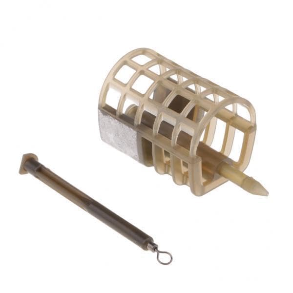 ATORSE 3Xfishing Quick Change Feeder Lure Bait Cage Feeder Fishing Trap Basket L-image-47