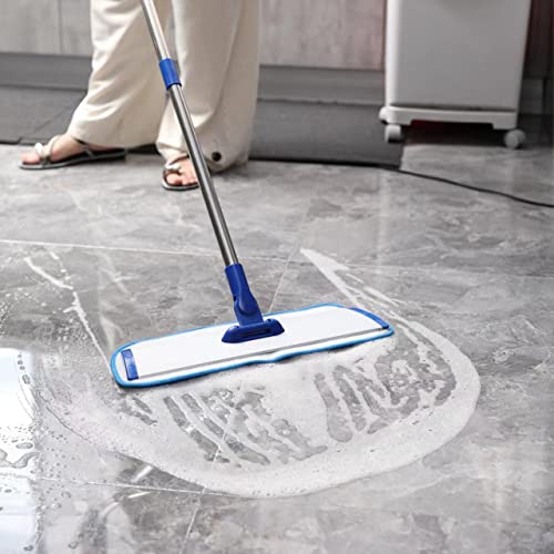 18" Professional Microfiber Mop Floor Cleaning Mop, Flat Mop With Stainless Steel Handle,4 Reusable Washable Mop Pads And Mop Pads Brush,Microfiber Mop For Hardwood, Laminate, Tile Floor Cleaning #TOP7