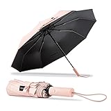 BAODINI Umberlla for Rain and Sun Protection-UV Block Windproof Compact Medium Umbrella for Car, Bac