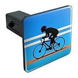 Graphics and More Road Bike Cycling Biking Bicycle Tow Trailer Hitch Cover Plug Insert 1 1/4 inch (1.25')