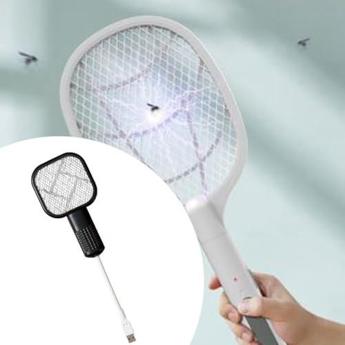 Image of Electric Fly Swatter Easy to Use Small Animals Swatter for Travel Outdoor Camping Black | Yard, Garden & Outdoor Living | Gardening Supplies | Weed & Pest Control