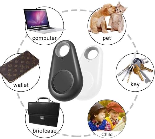 Image of Careflection GPS-Tracking Device Smart Key Finder Locator GPS Tracking Device for Kids Boys Girls Pets Cat Dog Keychain Wallet Luggage Anti-Lost Tag Alarm Reminder Selfie Shutter (1-Piece)