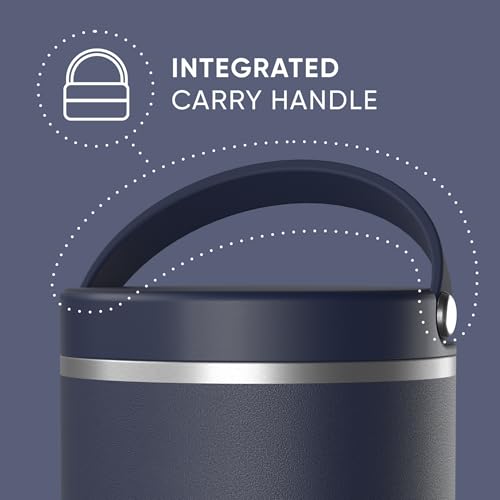 Image of Hydrapeak 25oz Stainless Steel Vacuum Insulated Food Jar | for Hot Food and Cold Food, Wide Mouth Leak-Proof Soup for Adults, 10 Hours Hot and 16 Hours Cold (Navy)