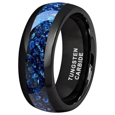 TUTISS 8mm Black Tungsten Ring Cover