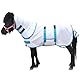 Gallopoff Pony/Shetty Fliegendecke mit Halsteil – Leichte, atmungsaktive Sommerdecke für Pferde – Mit verstellbaren Brust- & Bauchgurten – Für Fohlen, Minipferde, Zwergpferde & Miniponys 95 cm