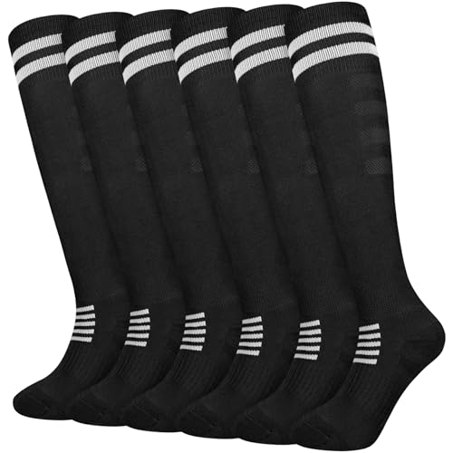srclo Kids Football Socks Boys Girls Junior Youth Sports Socks Athletic Sock Basketball Running,Training,Rugby,Hockey 6-12Year