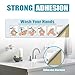 Hand Washing Poster Sign, Wash Your Hands Sticker Hand Washing Instruction Labels Waterproof all in one wipe-down board with Adhesive Backing for Bathroom for Homes, Schools, and Public Spaces