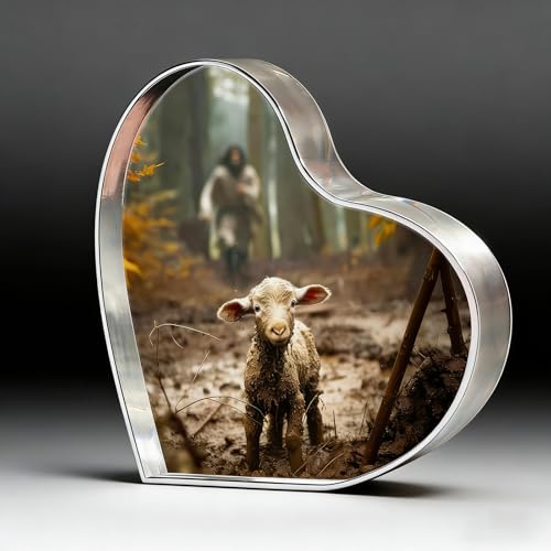 Hefonti Baptism Gifts for Women Friend, Jesus and Lamb Religious