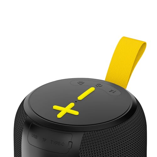Image of GRIPP POWERUP Buddy 20W Portable Bluetooth Speaker with RGB Lights, Bluetooth 5.1, Up to 7Hrs Playback, TWS Feature, Built-in Mic, USB /TF Support, Type C Charging, Carry Strap - Blue