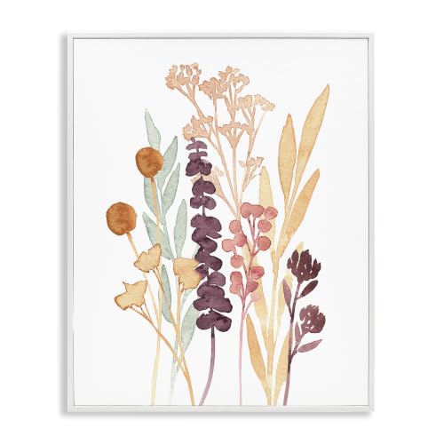 'Wildflower Botanicals Layered Herbs'| Framed Giclee Art